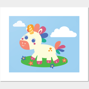 Baby Unicorn Posters and Art